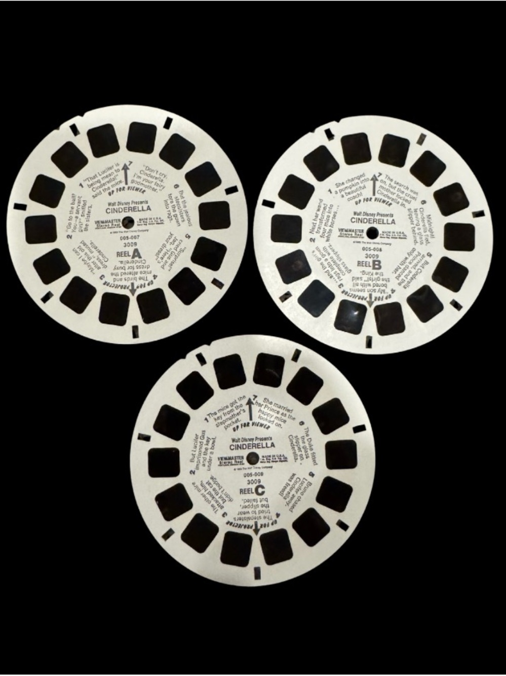 View Master Disney’s Cinderella 3009 3D Reels 1965